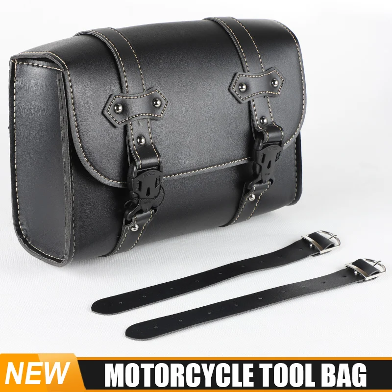 Motorcycle Engine Saddle Bag Small Tool Bags Pouch Storage Luggage Black For BMW 