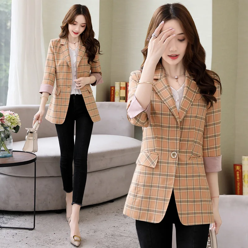 

2019 Autumn Fashion Able Style Simple Versatile Slim Fit Slimming Small Suit Sweet Lovely Age
