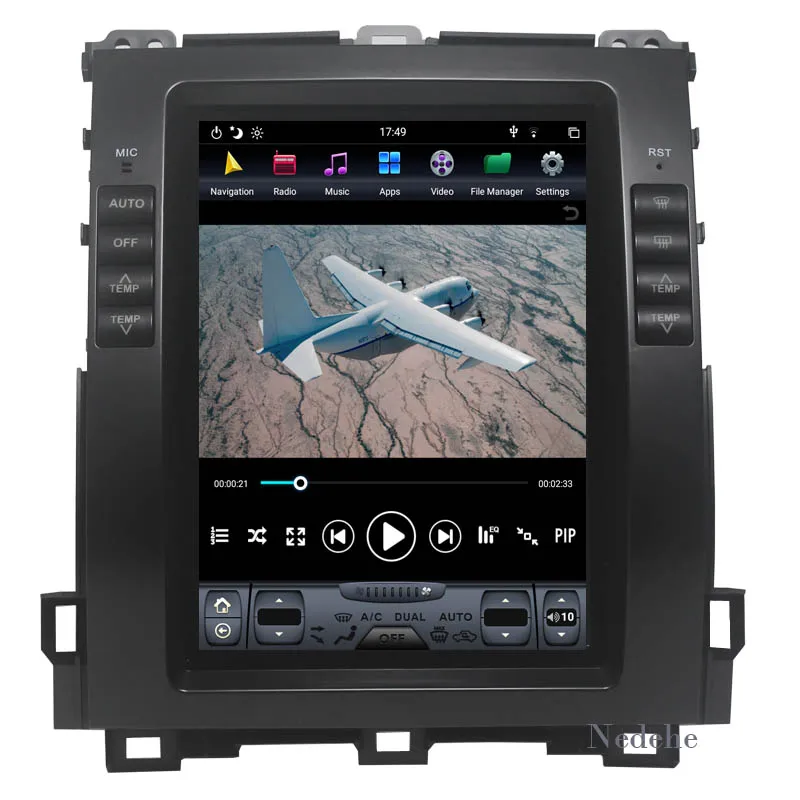 Android 8,1 автомобильный gps-навигация, dvd-плеер для Lexus GX470/Toyota Land Cruiser Prado 120 2002-2009 Tesla стиль 10," блок карта
