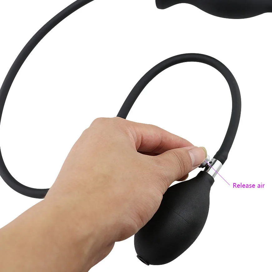 Extra Large Inflatable Butt Plug pump up Cock Steel Locker anal toys for women man sex toy gay Begin try Anus BackDoor