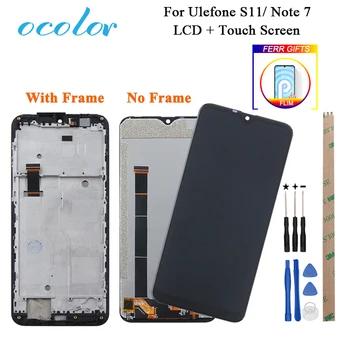 

ocolor For Ulefone Note 7 LCD Display and Touch Screen+Frame +Film Assembly Replacement With Tools For Ulefone S11 Phone