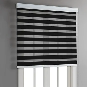 

Free Shipping Dim Out Zebra Blinds Custom Made Size Dual Double Layer Roller Shades Curtains Sheer or Privacy Shade Blind