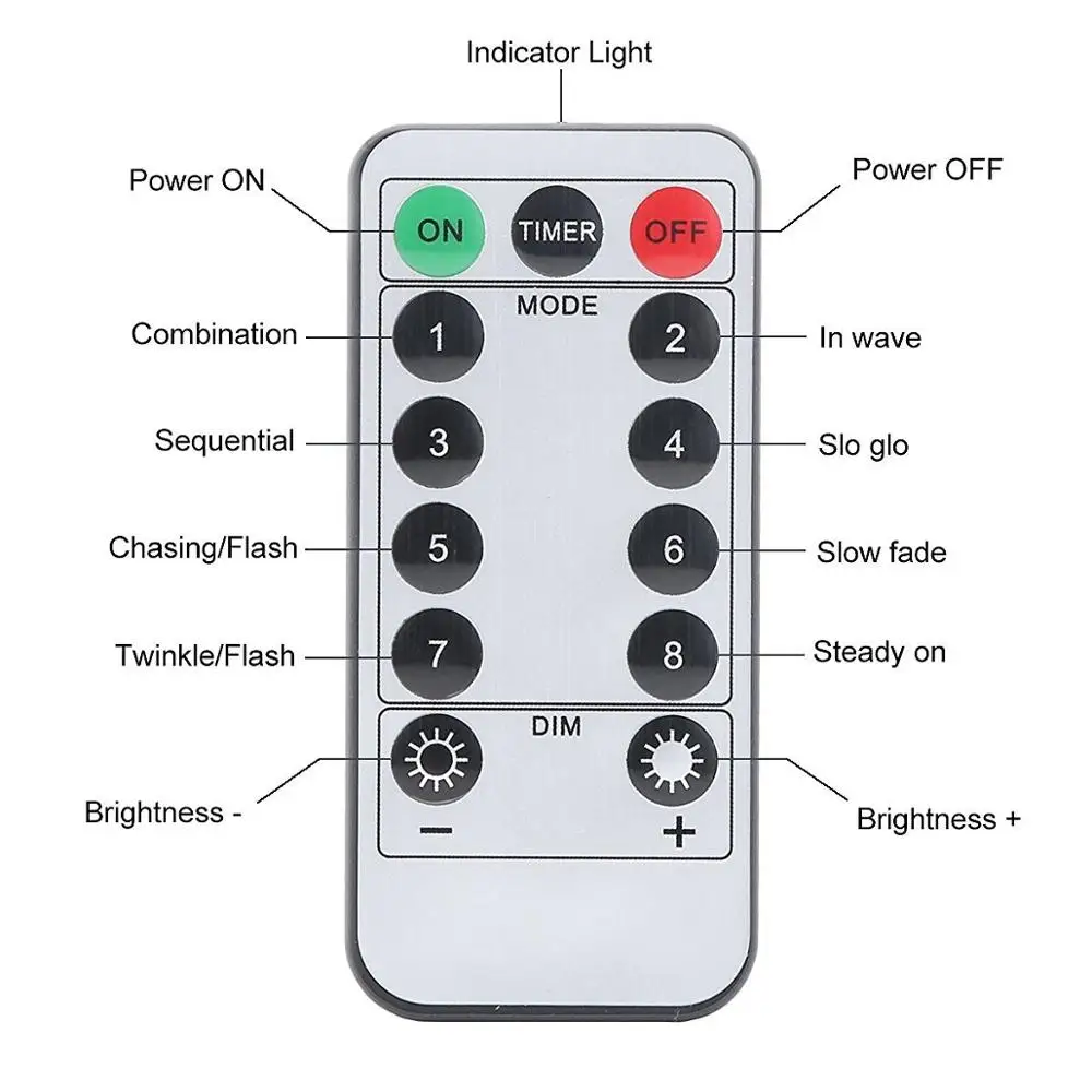 10 м 100 светодиодный 3AA аккумулятор Серебряный провод струнный светильник Сказочный светильник декоративный светильник с 8 функцией дистанционного управления и батарейный блок