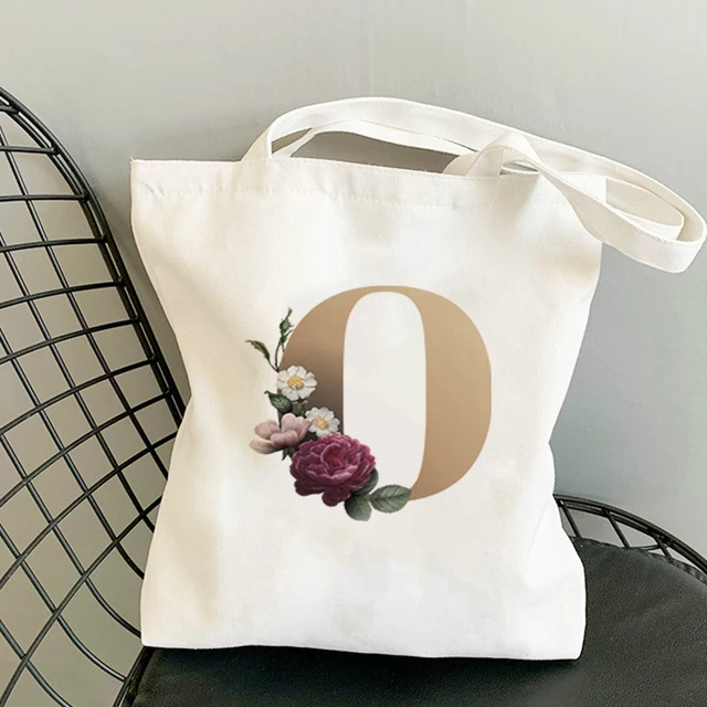 Tote Bag Anime Women Cotton on the Frame Shorts Bags Paper Shopping for Boutique Flower Letter Cart Woman Raffia Shoppers With O