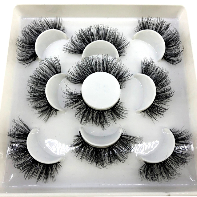 5 pairs natural false eyelashes fake lashes long makeup 3d mink eyelashes eyelash extension mink eyelashes for beauty