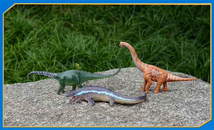 Перекрестная граница стиль твердая модель динозавра Юрского периода Mosasaurs модель трицератопса украшения детские развивающие игрушки