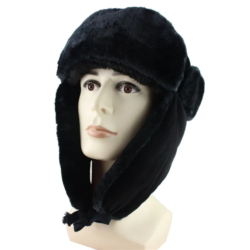 Men's cap bomber thick warm winter hat Women Hat Hat with earflaps mask russian Cycling cap ski winter hat earflap hat
