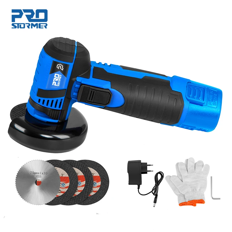 12V Mini Brushless Angle Grinder Cordless Polishing Grinding Machine 2.0mAh 19500RPM Electric Power Tools for home by PROSTORMER|Grinders| - AliExpress