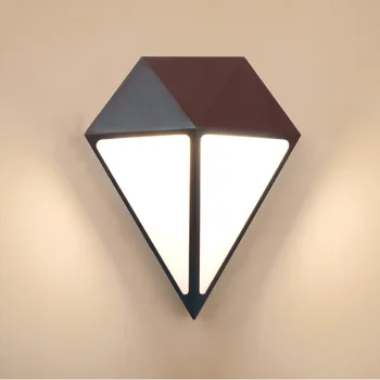 

Outdoor hallway staircase wall lamp modern led courtyard waterproof wall light creative diamond bracket light