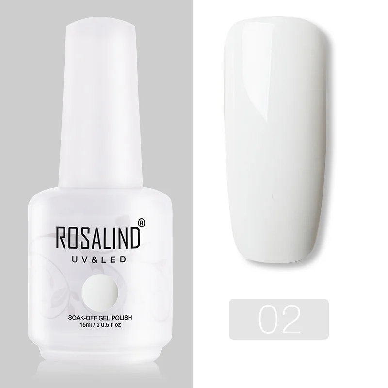 RH02 ROSALIND Гель-лак гибридные лаки для ногтей Маникюр УФ светодиодный полуперманентный гель для ногтей впитывающий Гель-лак базовое верхнее покрытие 15 мл цвет - Цвет: RH02