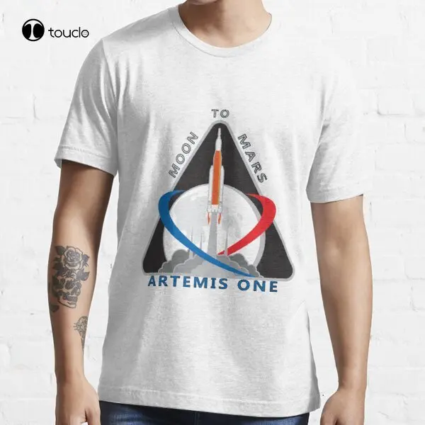 

Artemis Mission One Logo T-Shirt Tee Shirt Custom Aldult Teen Unisex Digital Printing Fashion Funny New Xs-5Xl