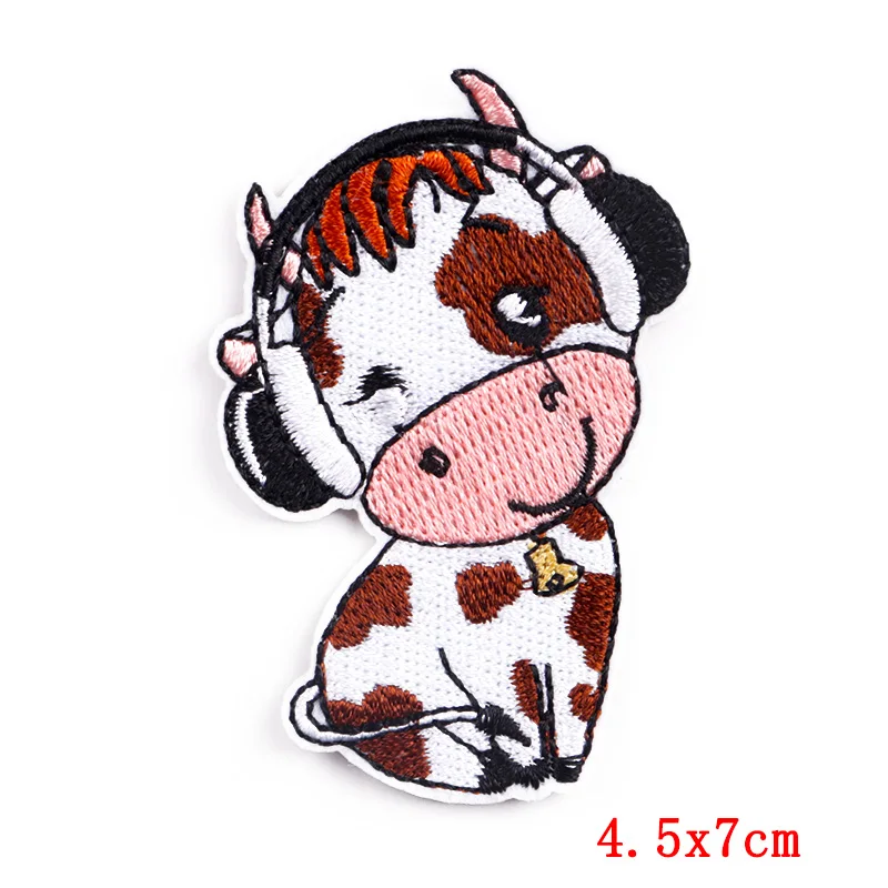 Cute Dinosaur Embroidered Patches On Clothes Kids Applique Iron On Cartoon Animal Patch Clothing Thermoadhesive Patches Badges 