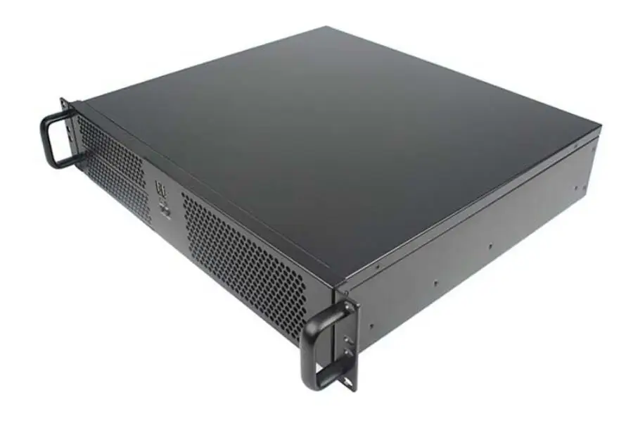 2U ipc Шасси 2U rackmount корпус глубина 390 мм ультра-короткий для Micro ATX/ATX 17*17 см материнская плата сервер межсетевой экран для компьютера