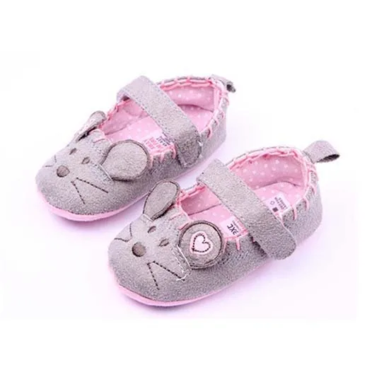 Infant Newborn Baby Girls Boy Prewalker Printing Elephant Applique Single Shoes High Quality Cotton Comfortable Daily |