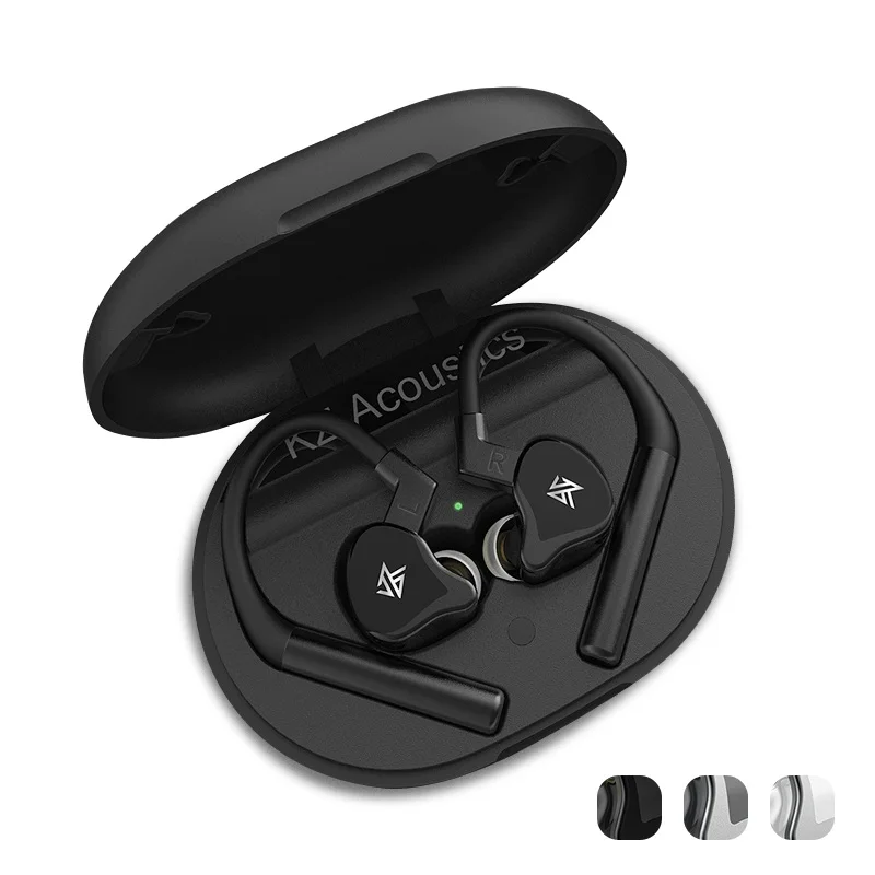 KZ E10 TWS 블루투스 이어폰 1DD + 4BA 10 개 혼합 이어폰 HiFi Bass 듀얼 마이크 마이크가있는 소음 감소 헤드셋