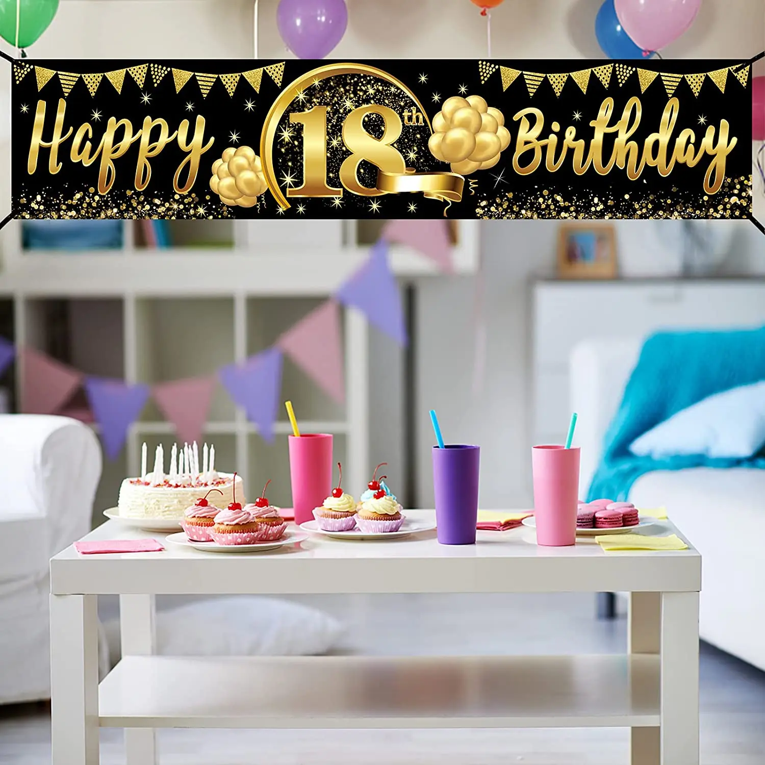 18th Birthday Party Table Decoration Ideas