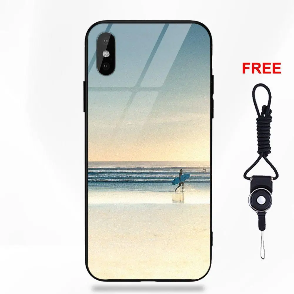 Omdnwd Surf Wave Sea Natural Sunshine стильный для Apple iPhone 5 5C 5S SE 6 6S 7 8 Plus X XS Max XR - Цвет: as picture