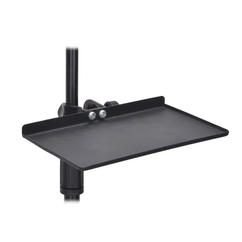200x130MM Sound Card Tray Live Broadcast Microphone Rack Stand Tray Tripod Phone Clamp Holder for Outdoor Singing Device