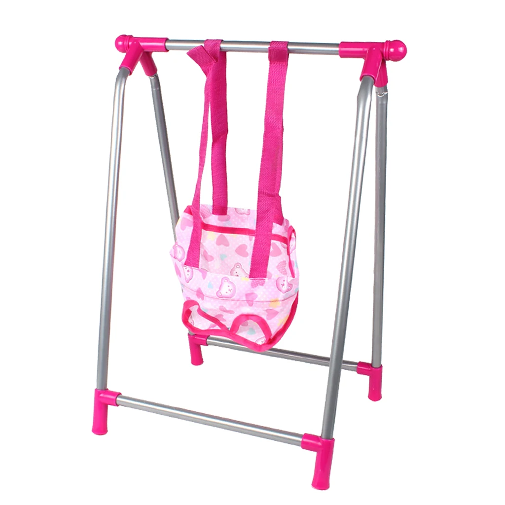 30*30*41cm Baby Doll Swing Model Simulation Furniture Playset Room Decor 30*30*41cm Baby Doll Swing Model Simulation Furniture Playset Room Decor