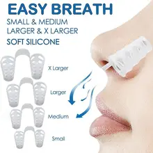 1/4 pces anti ronco nariz clipe silicone ressonar solução dispositivo ressonar rolha dormir auxiliar dilatadores nasais cuidados de saúde