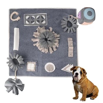

70x70cm Pet Dog Snuffle Mat Nose Smell Training Sniffing Pad Slow Feeding Bowl Food Dispenser Carpet Non-Slip Puzzle Toy