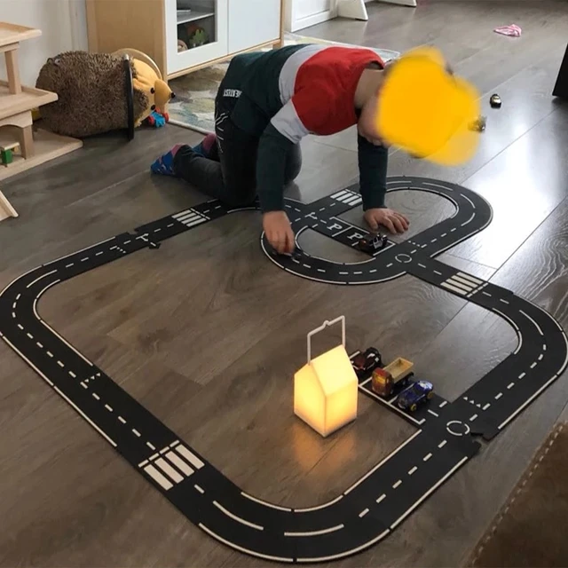DIY PVC Puzzles Track Play Set Road Car Track Baby Puzzle Game Mat Floor Carpet Educational Learning Toys  Kids Room Decor 2