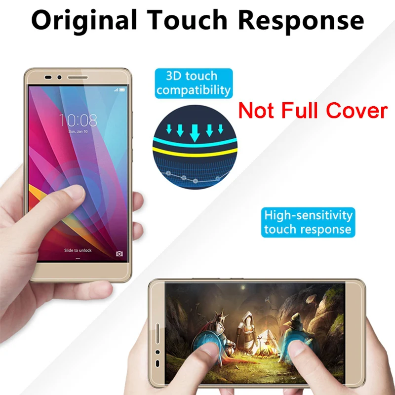 Temperado para Honra Protetor de Tela Protetora para Huawei Capa de Telefone Vidro Lite 6x Honor 9x 9c 8c 6c Pro 5c 8x 10x 7x 6 huawei honor 9x 9c 8c 6c pro 5c vidro capa de telefone