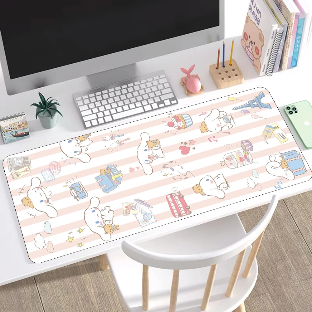 

Cartoon Cute Kawaii Table Mat Female Gamer Game Mouse Pad Home Laptop Office Pad PC Pad Large Mouse Pad Xxl 90x40CM for Csgo