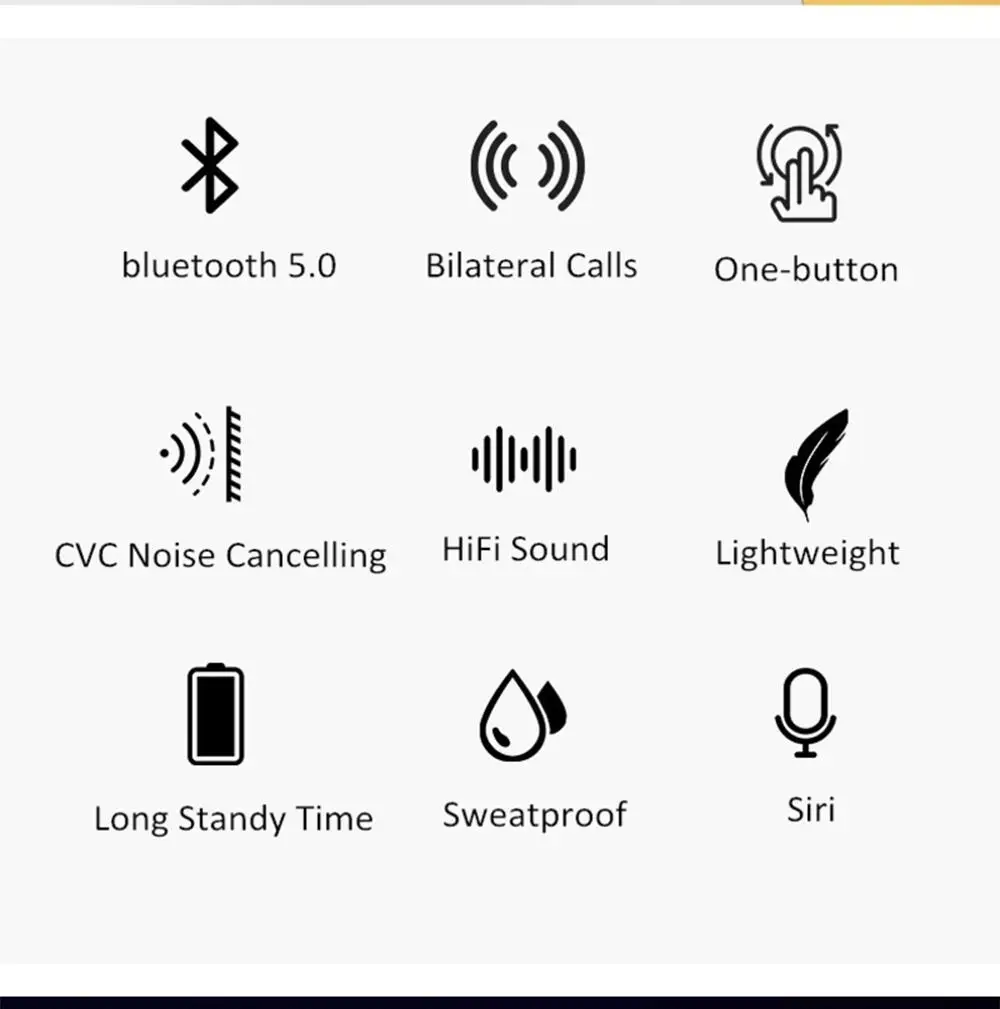 Vorke T5 TWS Bluetooth V5.0 сенсорное управление Стерео шумоподавление с микрофоном для huawei Xiaomi Iphone samsung мобильный телефон