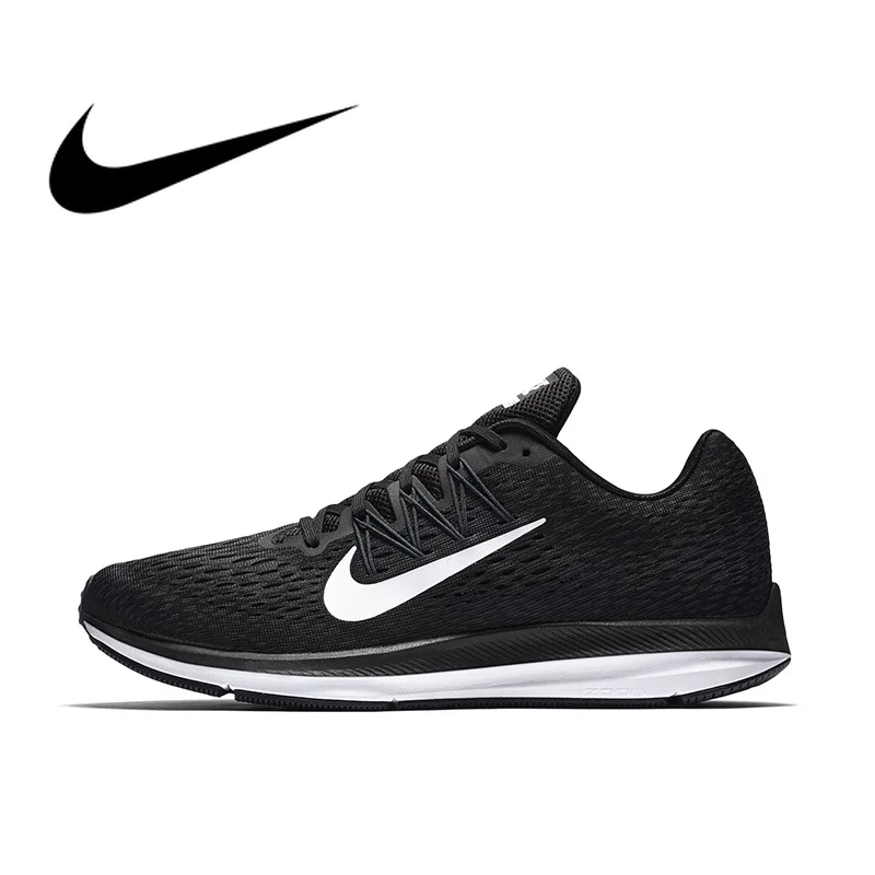 Оригинальные подлинные мужские кроссовки для бега от NIKE ZOOM WINFLO 5, дышащие удобные нескользящие модные спортивные уличные кроссовки AA7406