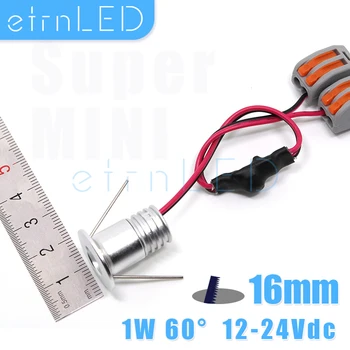 

etrnLED Internal Led Spotlight 1W Mini 12V 24V Recessed Ceiling Hidden Stair Placard Showcase Display Light Home External Driver