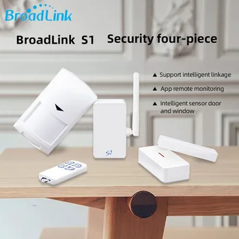 

Broadlink S1 Home Kit Smart Home Automation Motion Door Sensor 433 MHz Wireless WiFi Remote Control Alarm Detector System