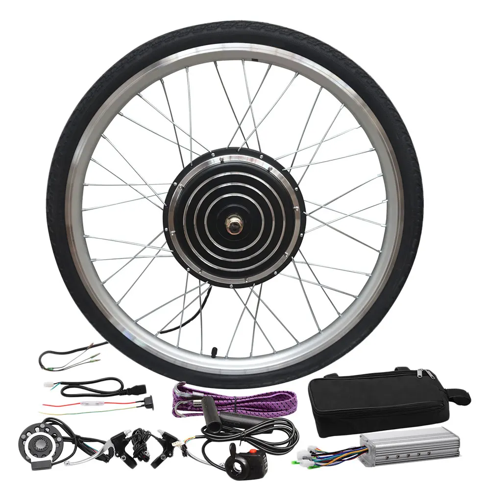 

26" 55KM/H 36/48V 500/1000W Electric Bicycle Motor Modification Electric Bike Conversion Kit E-Bike Front Rear Motor Wheel