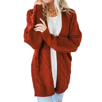 

2020 Winter Thicken Sweater Women Long Cardigan Female Warm Knited Sweater Plus Size Cardigans Women Autumn Long Sweaters