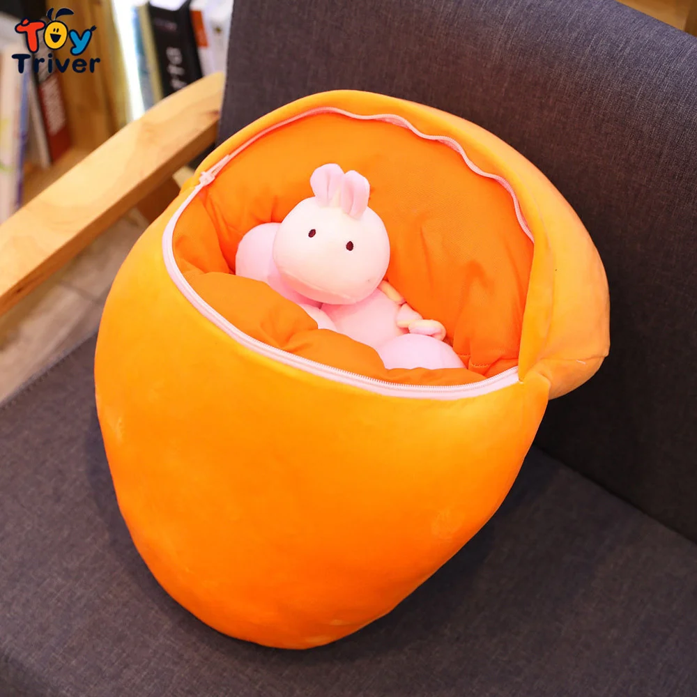Kawaii морковь кролик плюшевая игрушка Triver мягкие животные кукла подушка для малышей Дети День рождения Рождественский Подарочный декоративный