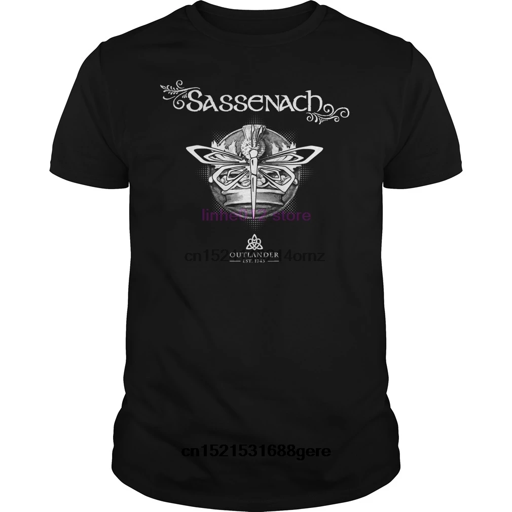 funny t shirt Sassenach Dragonfly Outlander tshirt men tee