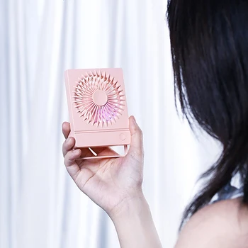 

1Pcs Portable Mini Cute USB Charging Noiseless Desktop Electric Fan Computer Decoration Peripheral New Arrival