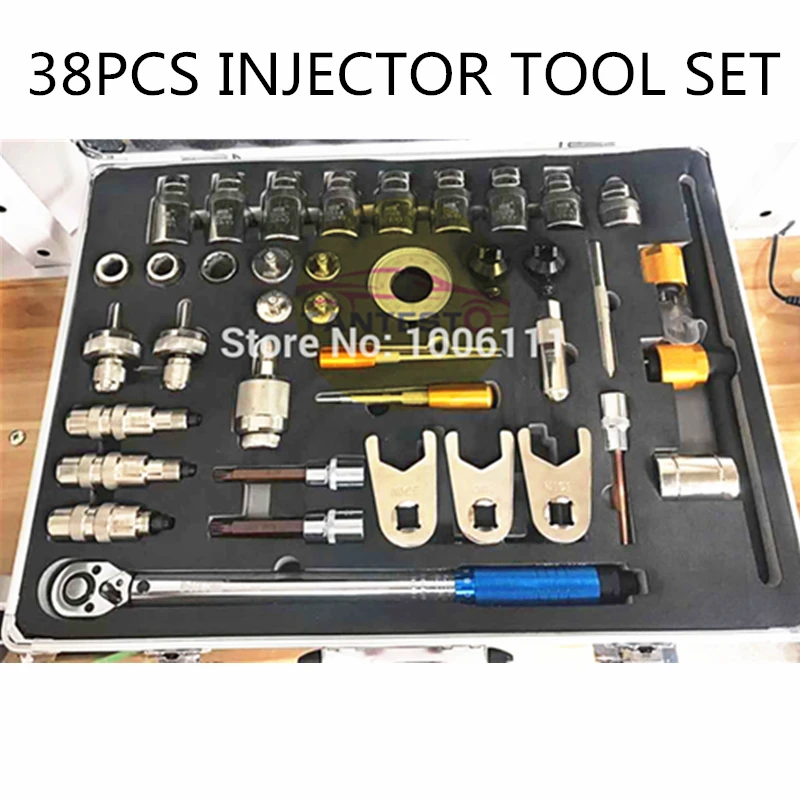 US $230.00 38PCS Common Rail Injector Disassemble Tools With Torque Wrench Common Rail Injector Dismounting Tool