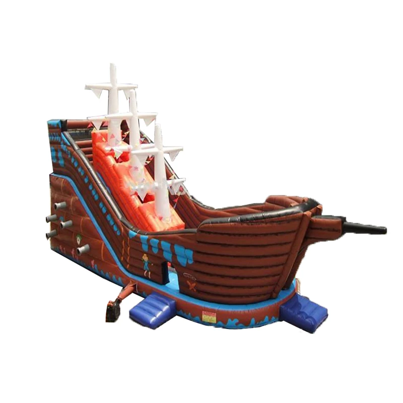 

Factory Sale New Large Inflatable Fun City Inflatable Ship Slide PVC Trampoline Castle Games for Kids