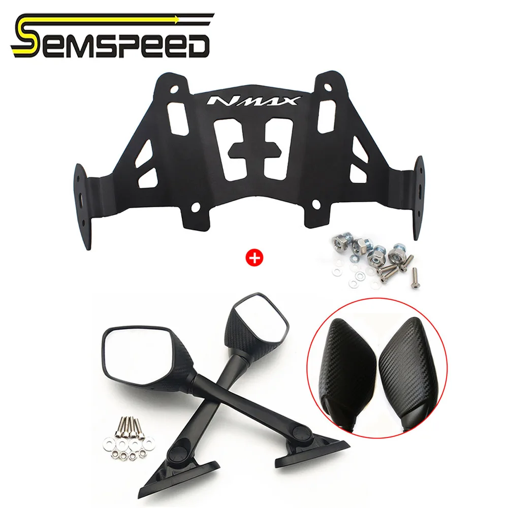 SEMSPEED зеркало заднего вида кронштейн для лобового стекла подходит YAMAHA N-MAX155 NMAX 155 125