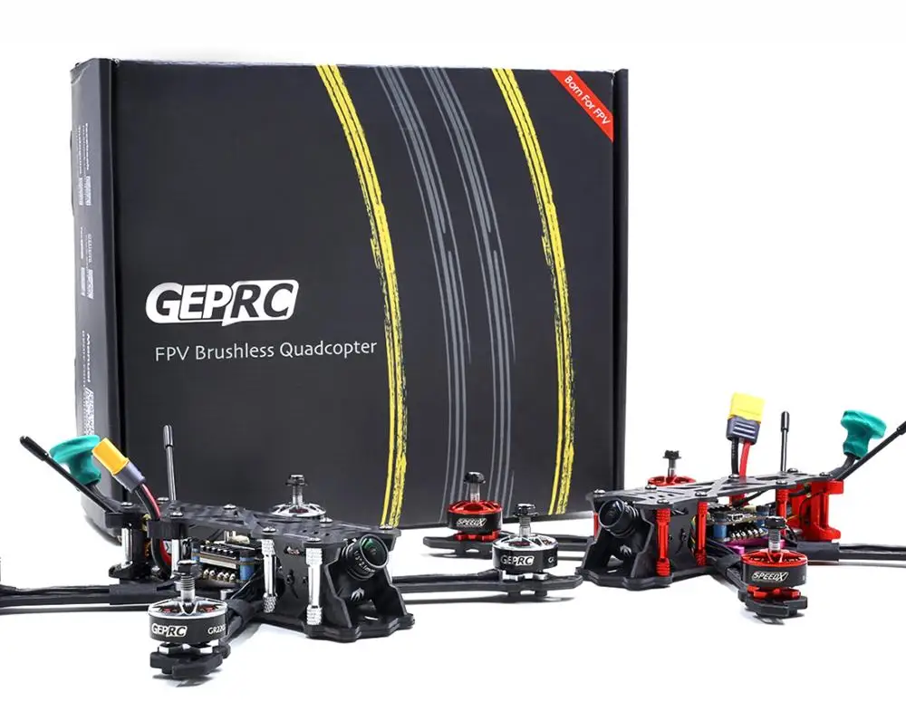 GEPRC Mark2 FPV Бесщеточный RC гоночный Дрон Квадрокоптер с 230 мм 40A BLHeli_s 600TVL полный 3K углеродного волокна BNF PNP