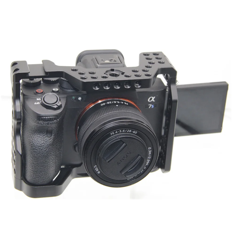 for Sony A7S3 Camera Cage A7SIII Professional Form-fitting Cage for Sony Alpha 7S III Camera Cage DSLR A7siii Cage Rig (4)