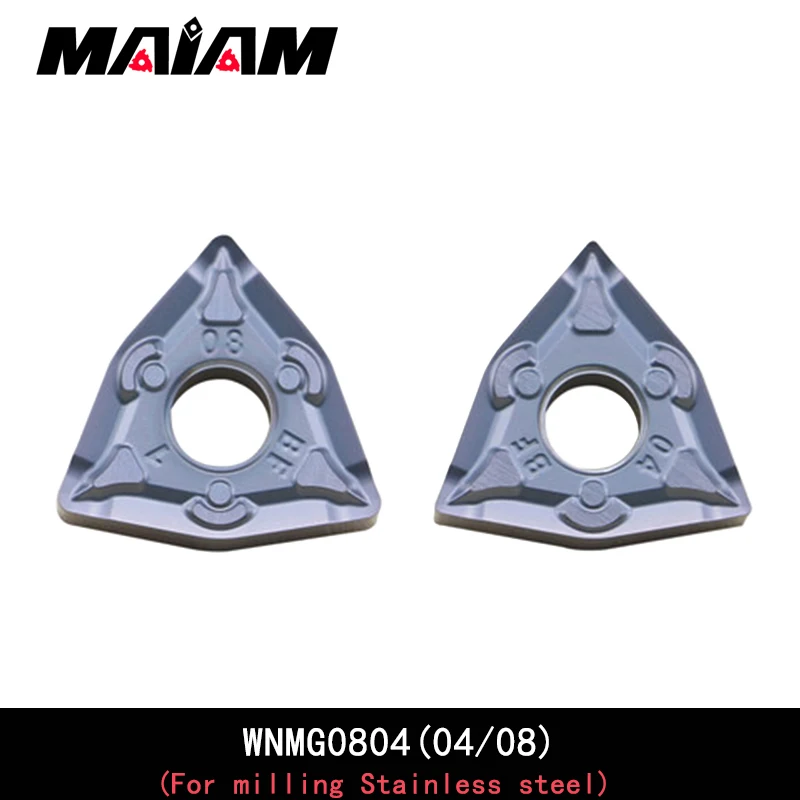 

WNMG0804 Peach insert Double-sided WNMG080404 WNMG080408 BF pattern insert MWLNR MWLN K08 for Stainless steel finishing