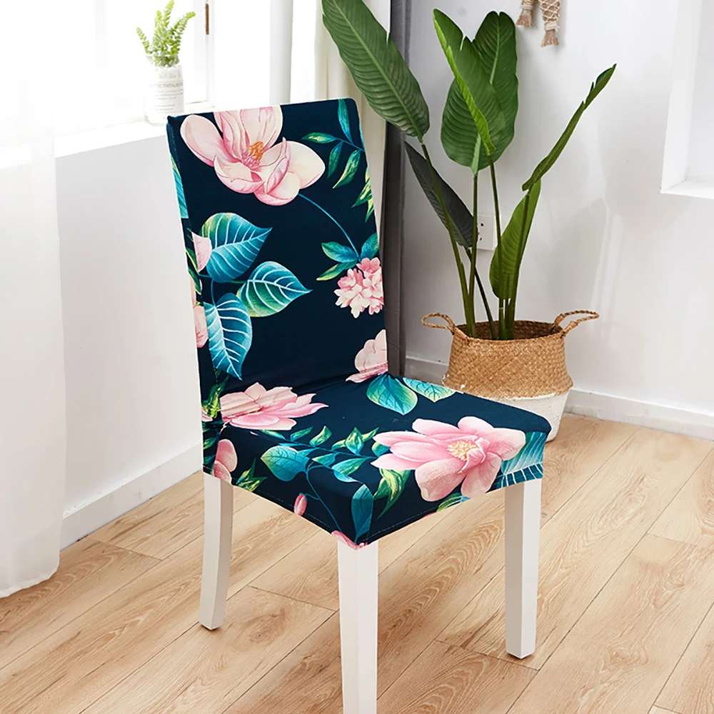 Hot Selling Flower Printing Removable Chair Cover 4 Chair And Sofa Covers