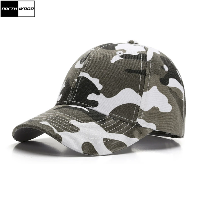 Children Snow Camo Baseball Cap Kids 