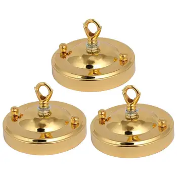 

3Pcs Classic Gold Round Ceiling Plate Base Pendant Light Accessories Customized for DIY Pendant Lamp Hanging Lights