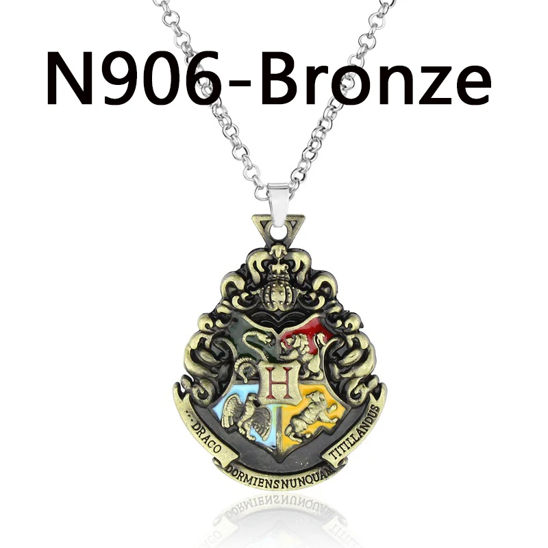 N906-bronze Горячая Распродажа ожерелье HP Salazar Slytherin's Relics Slytherin college Treasures Voldemort's Horcruxes Подвеска для поклонников подарок - Окраска металла: N906-bronze