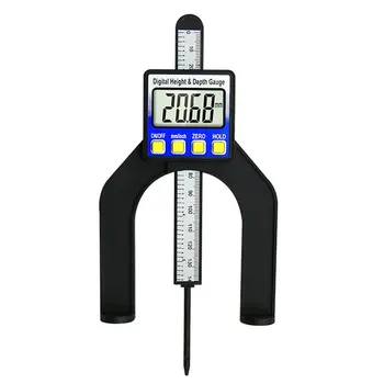 

0-80MM LCD Digital Depth Gauge Woodworking Calipers Height Measuring Tools Magnetic Self Standing Aperture