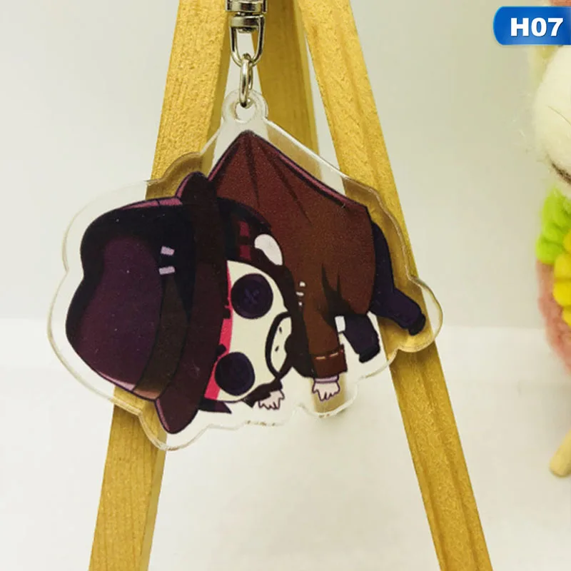 H07 Popular Games Identity V Keychain Character Pendant Transparent Acrylic Key Chain Carchain Bag Hanging Jewelry Fans Gift - Цвет: H07