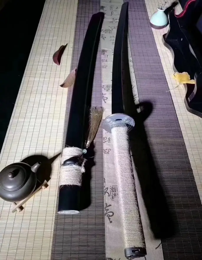 Полностью Tang меч Клинок из марганцевой стали Wushu Катана tenacity Blade saber